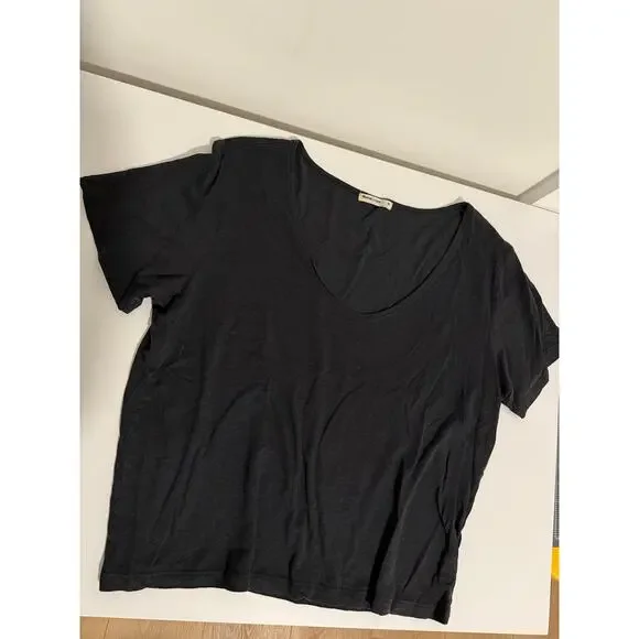 $58 Marine Layer Hemp Cotton Tee - Black - Medium - Picture 7 of 7